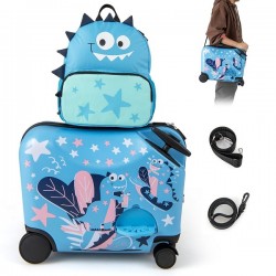 Kelioninis lagaminas vaikams Dino 2-in-1